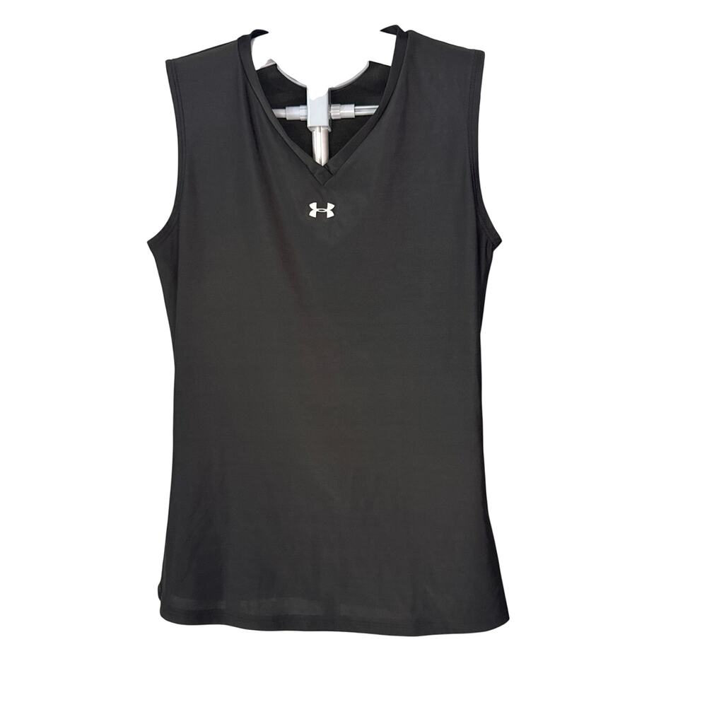 Under Armour Black Fitted Tank Top Women Size Medium